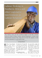 Labour Broking in Southern Africa and other legislative interventions in Labour Relations