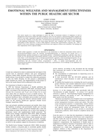 Emotional wellness and management effectiveness within the public healthcare sector.