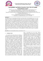 Susceptibility and defects from the active life of landfill geomembrane liners