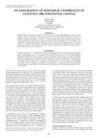 An exploration of individual experiences of constant organisational change.