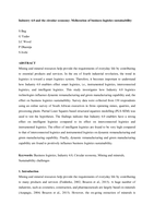 Industry 4.0 and the circular economy : melioration of business logistics sustainability