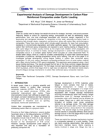 Experimental analysis of damage development in carbon fiber reinforced composites under cyclic loading