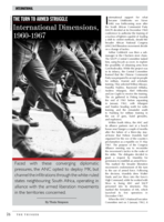 The turn to armed struggle: International Dimensions, 1960-1967