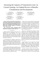 Increasing the capacity of transmission lines via current uprating: an updated review of benefits, considerations and developments