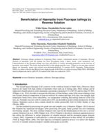 Beneficiation of haematite from fluorspar tailings by reverse flotation