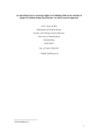 An educational tool to encourage higher level thinking skills in the selection of images for fashion design mood boards : An action research approach