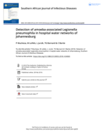 Detection of amoeba-associated Legionella pneumophila in hospital water networks of Johannesburg