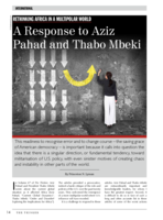 Rethinking Africa in a multipolar world : a response to Aziz Pahad and Thabo Mbeki