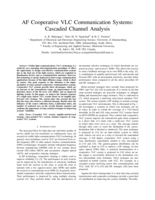 AF cooperative VLC communication systems : cascaded channel analysis