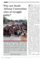Why are South African Universities sites of struggle today?