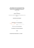 The modelling of solar radiation quantities and intensities in a two dimensional compound parabolic collector