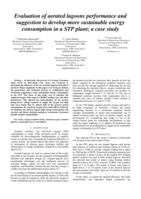 Evaluation of aerated lagoons performance and suggestion to develop more sustainable energy consumption in a STP plant; a case study