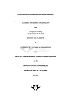 Leerders se ervaring van opvoederleierskap