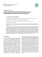 A theoretical model of Listeriosis driven by cross contamination of ready-to-eat food products