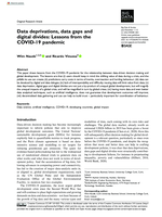 Data deprivations, data gaps and digital divides : Lessons from the COVID-19 pandemic