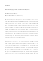 Media cities : mapping urbanity and audiovisual configurations