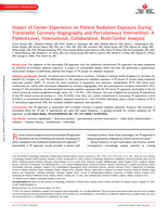 Impact of center experience on patient radiation exposure during transradial coronary angiography and percutaneous intervention : a patient-level, international, collaborative, multi-center analysis