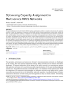 Optimizing capacity assignment in multiservice MPLS net-works