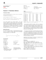 Heptane-1,7-diaminium dinitrate