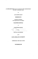 An implementation and analysis of the configurable security architecture