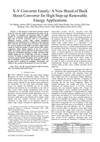 X-Y converter family : a new breed of buck boost converter for high step-up renewable energy applications