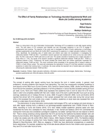 The effect of family relationships on technology-assisted supplemental work and work-life conflict among academics