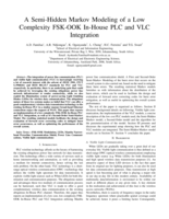 A semi-hidden Markov modeling of a low complexity FSK-OOK in-House PLC and VLC integration