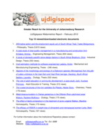 UJDigispace Webometrics Report – February 2013