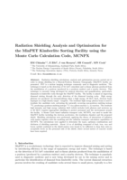 Radiation Shielding Analysis and Optimisation for the MinPET Kimberlite Sorting Facility using the Monte Carlo Calculation Code, MCNPX