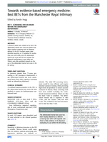 Towards evidence-based emergency medicine : best BETs from the Manchester Royal Infirmary