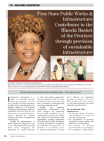Free State Public Works & Infrastructure contributes to the Hlasela basket of the province through provision of sustainable infrastructure
