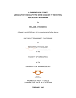 A diamond or stone? Using autoethnography to make sense of my industrial psychology internship