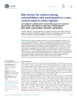 Risk factors for asthma among schoolchildren who participated in a case- control study in urban Uganda