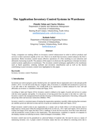 The application inventory control systems in warehouse