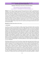 Challenges of mentoring in South African construction industry