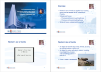 Overcoming Newton's law of inertia in e-learning (an experiment)