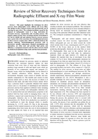 Review of silver recovery techniques from radiographic effluent and x-ray film waste