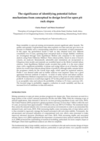 The significance of identifying potential failure mechanisms from conceptual to design level for open pit rock slopes