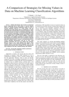 A comparison of strategies for missing values in data on machine learning classification algorithms