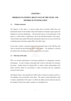 Foreign direct investment flows to the SADC region in a globalising economic environment.