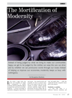 The mortification of modernity