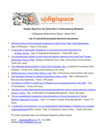 UJDigispace Webometrics Report – March 2013