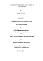 'n Etnografiese studie van 'n skool in verandering