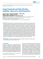 Energy framework and policy direction Guidelines : Ghana 2017_2050 perspectives