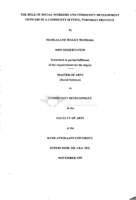 The role of social workers and community development officers in a community setting, Northern Province