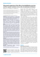 Ultrasound comparison of the effects of prehabilitation exercises and the scapular assistance test on the acromiohumeral distance