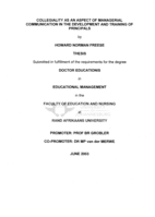 Collegiality as an aspect of managerial communication in the development and training of principals