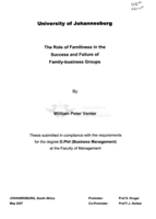 The role of familiness in the success and failure of family-business groups.