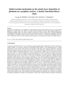 Initial reaction mechanism on the atomic layer deposition of platinum on a graphene surface : a density functional theory study
