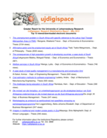 UJDigispace Webometrics Report - May 2013